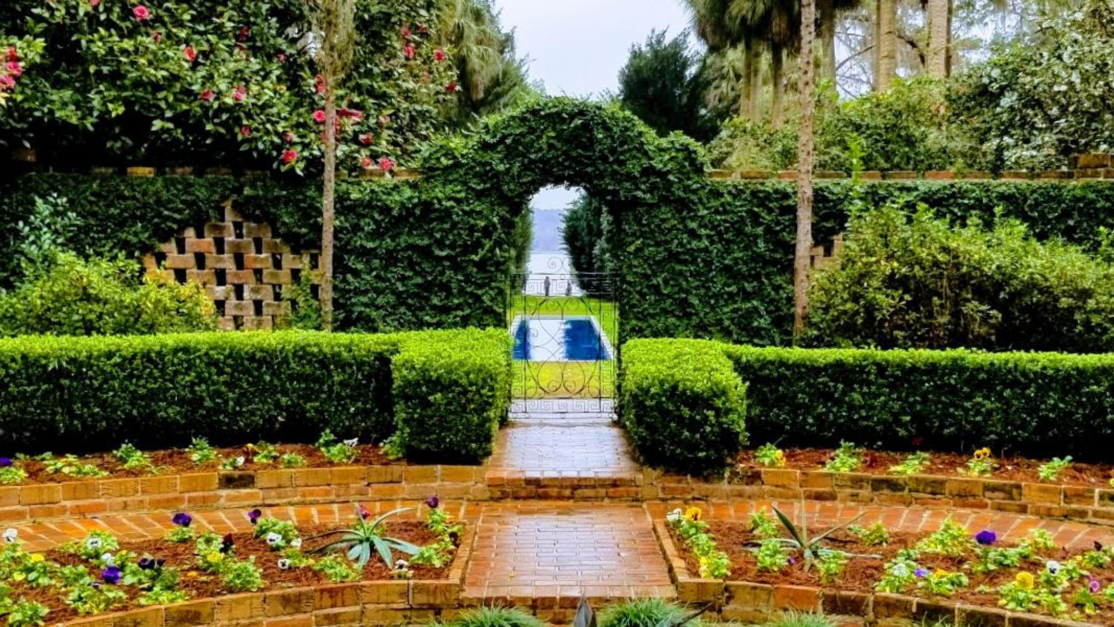 Photo of the secret garden in Alfred B. Maclay Gardens in Tallahassee, Florida taken by Dana Sterneman.